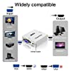 Sounce VGA to HDMI 1080P Full HD Mini VGA to HDMI Audio Video Converter Adapter Box with USB Cable and 3.5mm Audio Port Cable Support HDTV for PC Laptop Display Computer Mac Projector #3