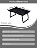 StarAndDaisy 'Bed Buddy' Latop Desk,Portable Foldable Laptop Bed Tray Table with Drawer,Bed Tray for Eating,Laptop Bed Tray Table for Bed and Sofa (Black) (All Black) #2