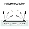 White Parrot Foldable Bed Study Table Portable Multifunction Laptop Table Lapdesk for Children Bed Foldabe Table Work Office Home with Tablet Slot & Cup Holder Bed Study Tabl Black Coloured #2