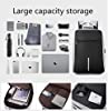 TRUE HUMAN Anti-Theft and USB charging port backpack with combination lock Laptop bag #2