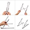 PC SQUARE Laptop Stand/Laptop Holder Riser/Computer Tablet Stand 6 Angles Adjustable Aluminum Ergonomic Foldable Portable Desktop Holder Compatible with MacBook, HP, Dell, Lenovo & All Other Notebook #3