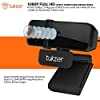 Tukzer 2.1 MP Full HD 1080P Web Camera, CMOS Webcam with Microphone| Privacy Cover| Auto-Focus| 360° Rotatable, Tripod Ready Mount | Plug-n-Play USB for Windows, Mac (C01-Black) #4