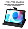 TGK Leather Flip Stand Cover with TPU Back Case for Realme Pad 10.4 inch Tablet (Black) #1