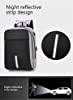 TRUE HUMAN Anti-Theft and USB charging port backpack with combination lock Laptop bag #3