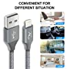 Wayona Nylon Braided WN3LG1 USB Syncing and Charging Cable for iOS Devices (3 FT Pack of 1, Grey) #3