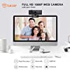 Tukzer 2.1 MP Full HD 1080P Web Camera, CMOS Webcam with Microphone| Privacy Cover| Auto-Focus| 360° Rotatable, Tripod Ready Mount | Plug-n-Play USB for Windows, Mac (C01-Black) #1