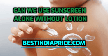 using sunscreen alone without moisturizer